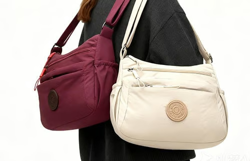 🔥2026 Hot Solid Color Fashionable Multi-pocket Zipper Crossbody Bag