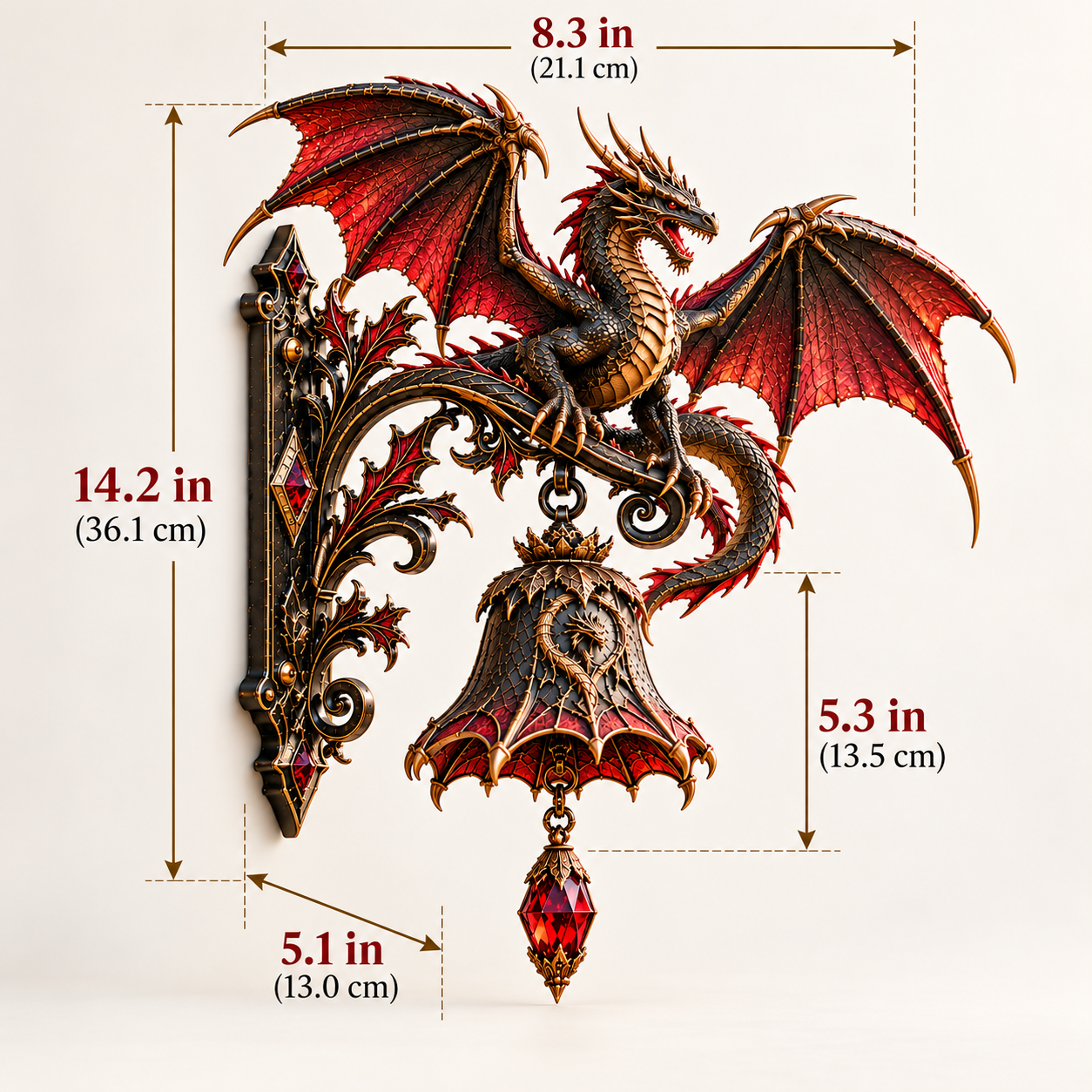 Dragon Guardian Welcome Bell dimension reference