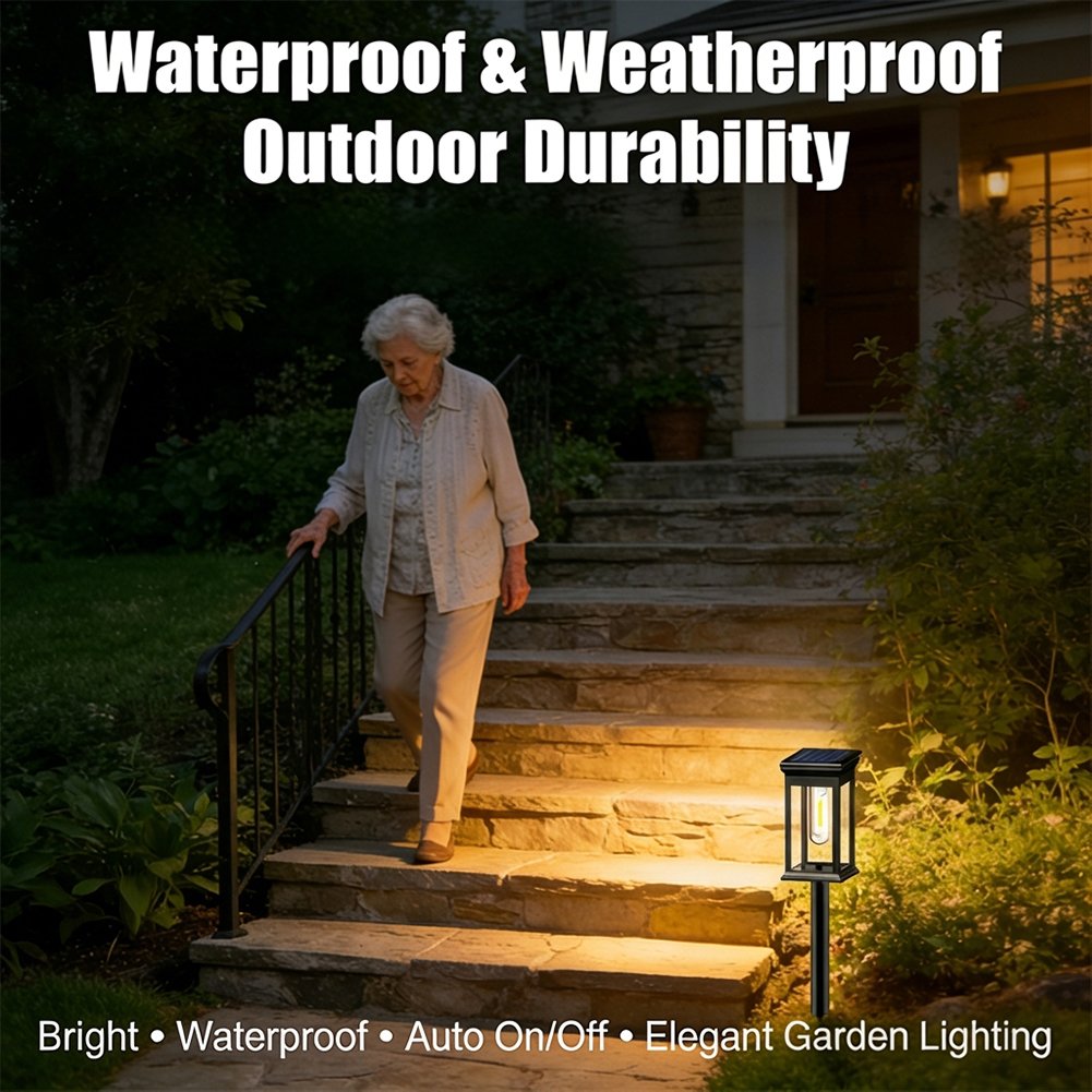 🌞 Solar Pathway Lights Outdoor