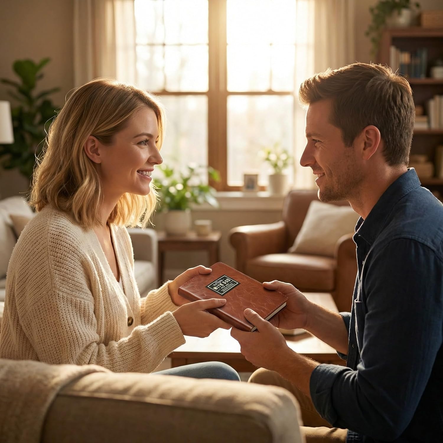 One Minute with God for Men, 365 Days Devotional Journal, Portable Daily Reflections Book, Perfect Gift for Holidays Birthdays Christmas New Year, Self Improvement Journal