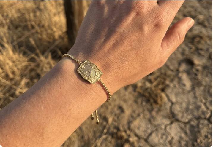 🔥Last day 50% off western style adjustable initial country bracelet