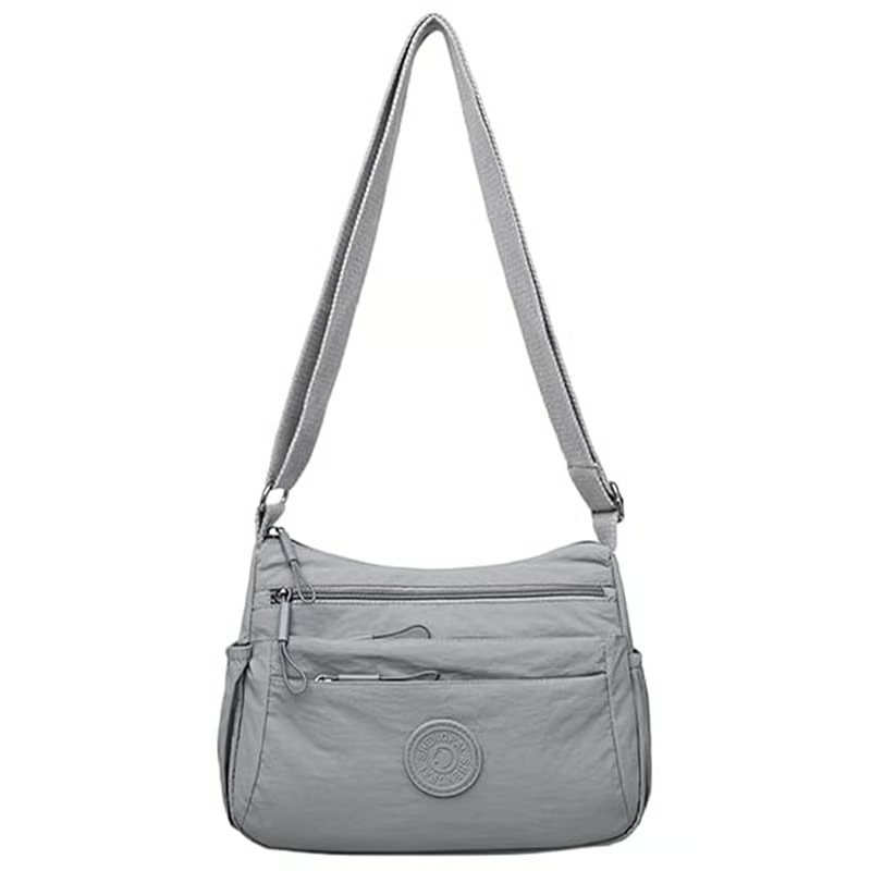 🔥2026 Hot Solid Color Fashionable Multi-pocket Zipper Crossbody Bag
