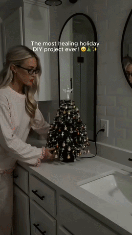 DIY beaded seasonal tree