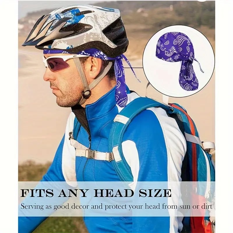 🧢 Paisley Cooling Durag Cap Breathable Headscarf for Waves & All-Day Comfort ✨