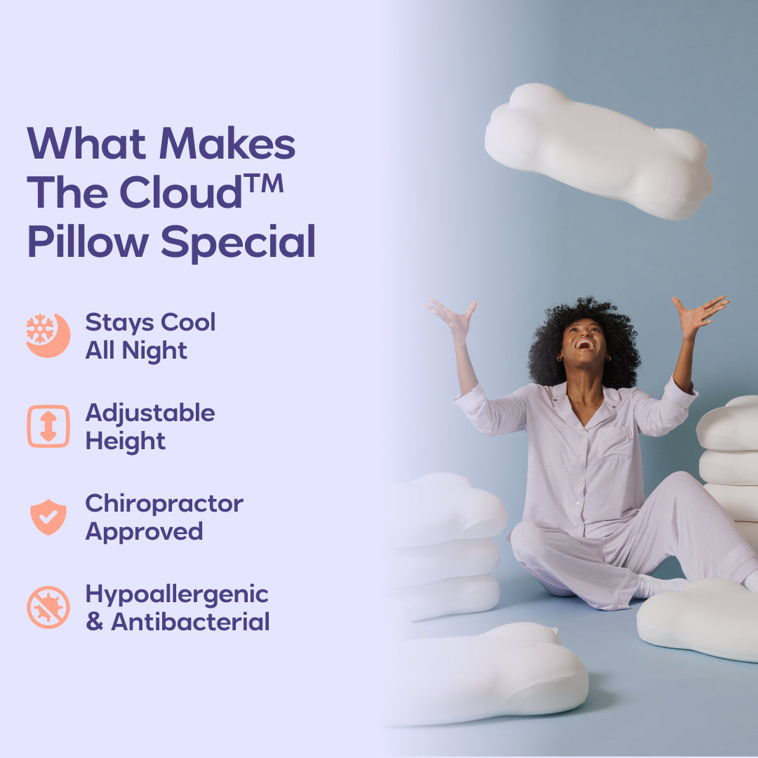 ☁️Last Day Discount！Cloud Align Pillow Ends Your Eye Strain & Migraines