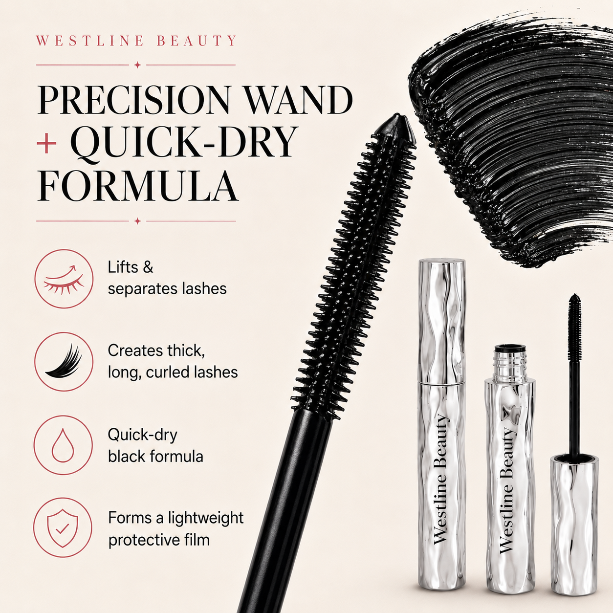 LAST DAY - BUY 1 GET 1 FREE💜Waterproof Curling & Lengthening Mascara✈Free Shipping