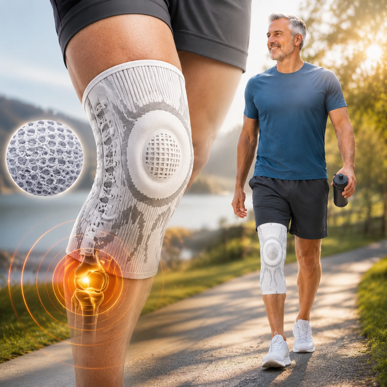 🔥Last Day Discount！Sports Compression Knee Support Brace