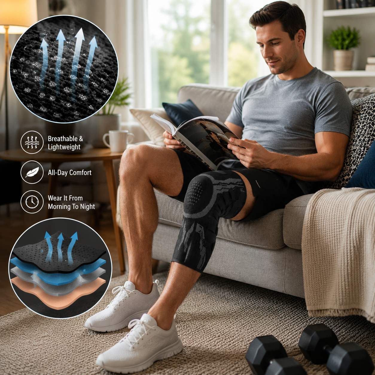 🥰Last Day Discount！Sports Compression Knee Support Brace