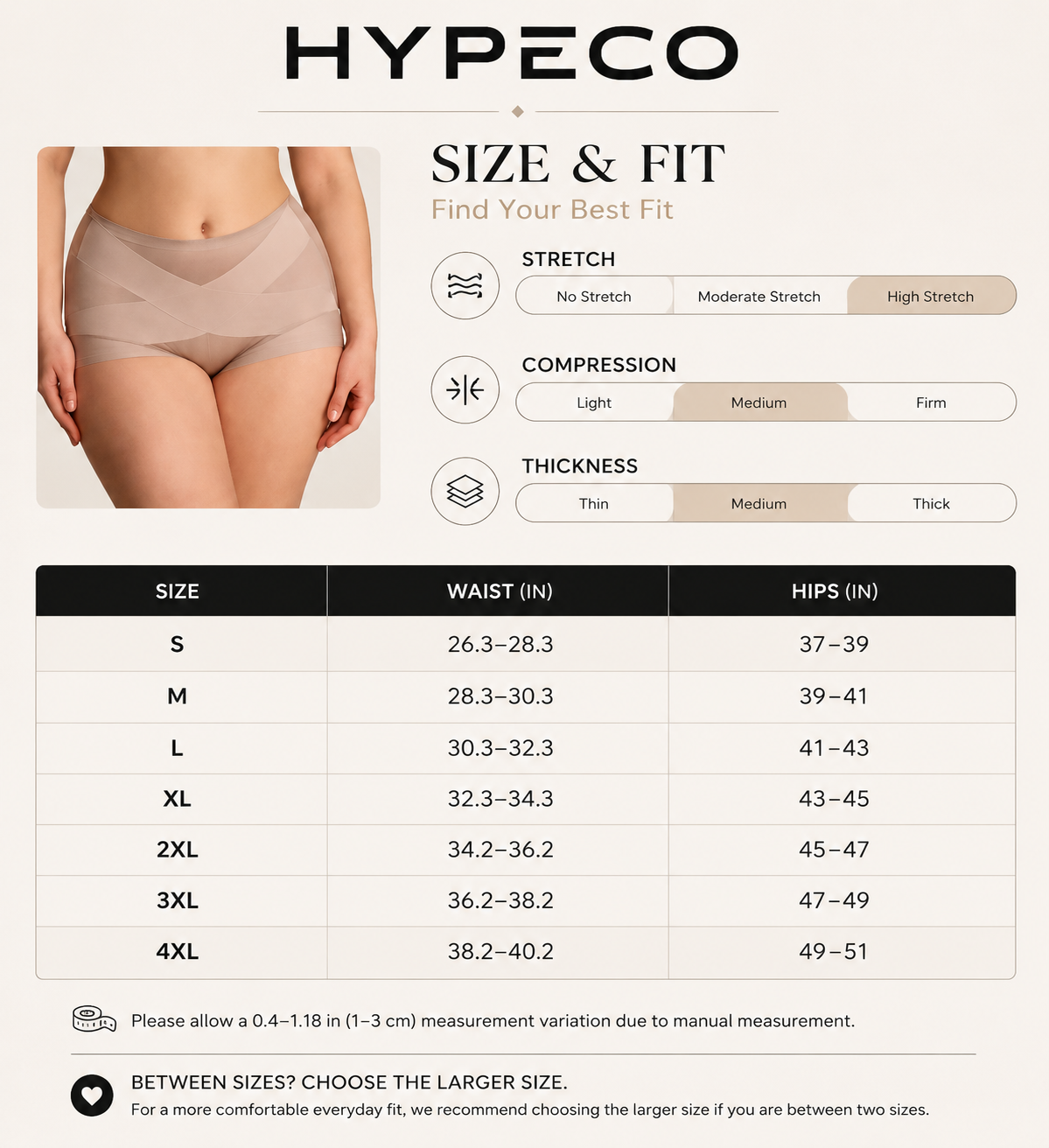 HYPECO Sculpt™ High-Waist Shaping Brief