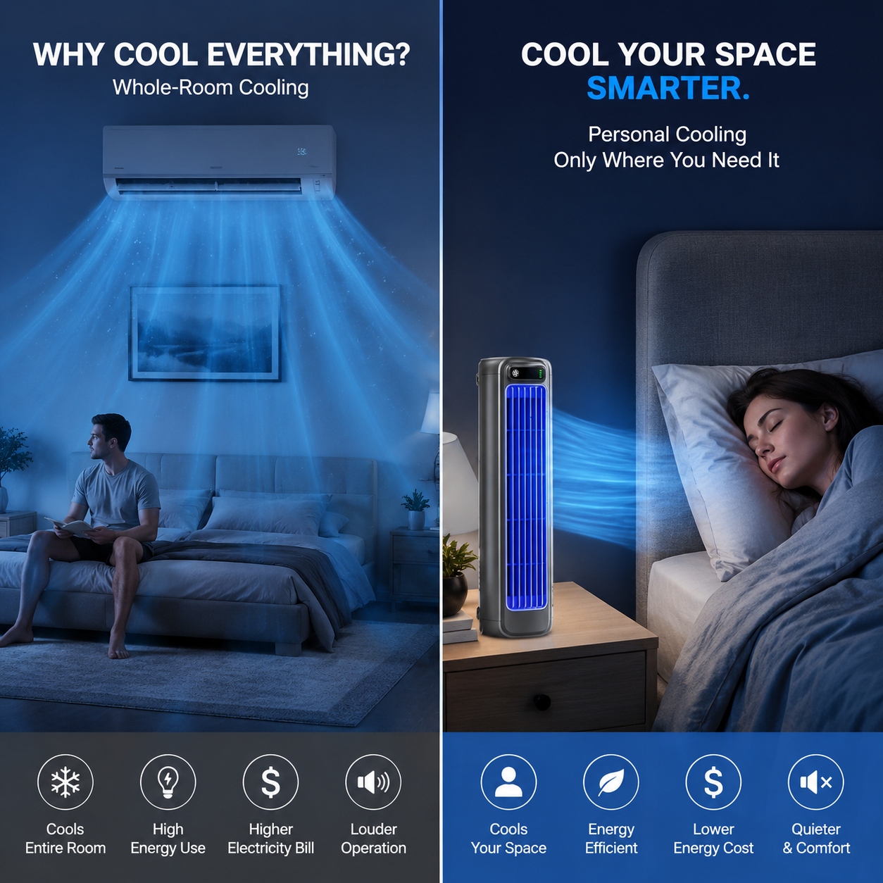 💨 IceWind™ Wireless Charging Air Conditioner