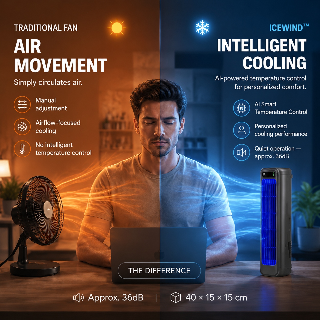 💨 IceWind™ Wireless Charging Air Conditioner