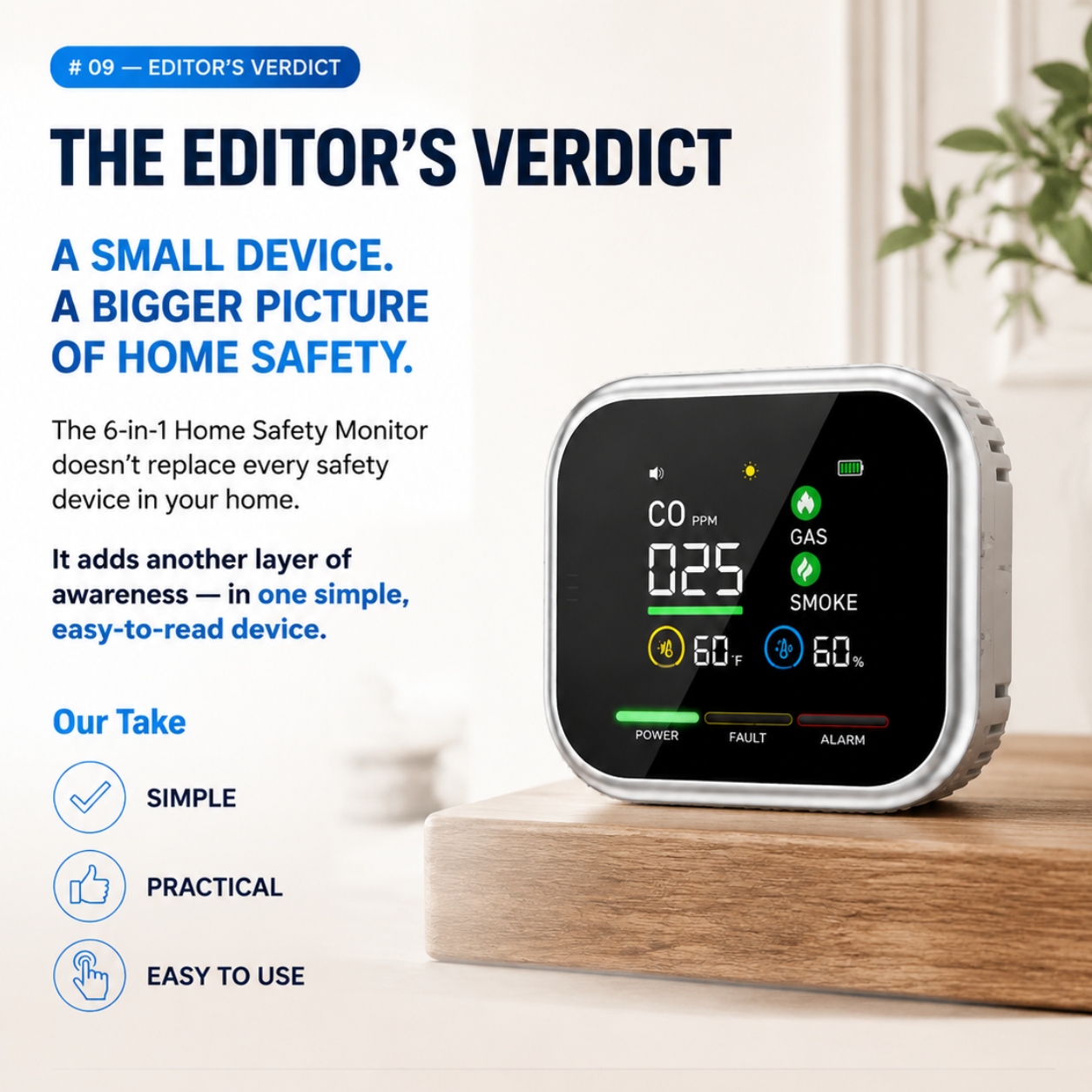 6-in-1 home safety monitor