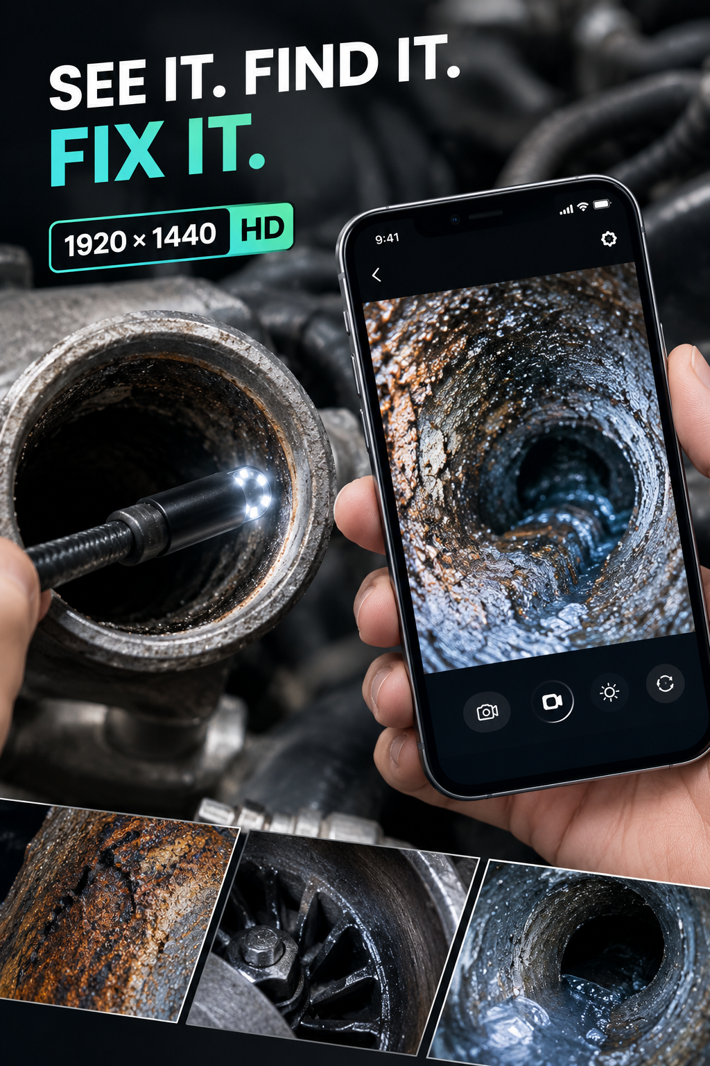 Endoscope HD Camera Display