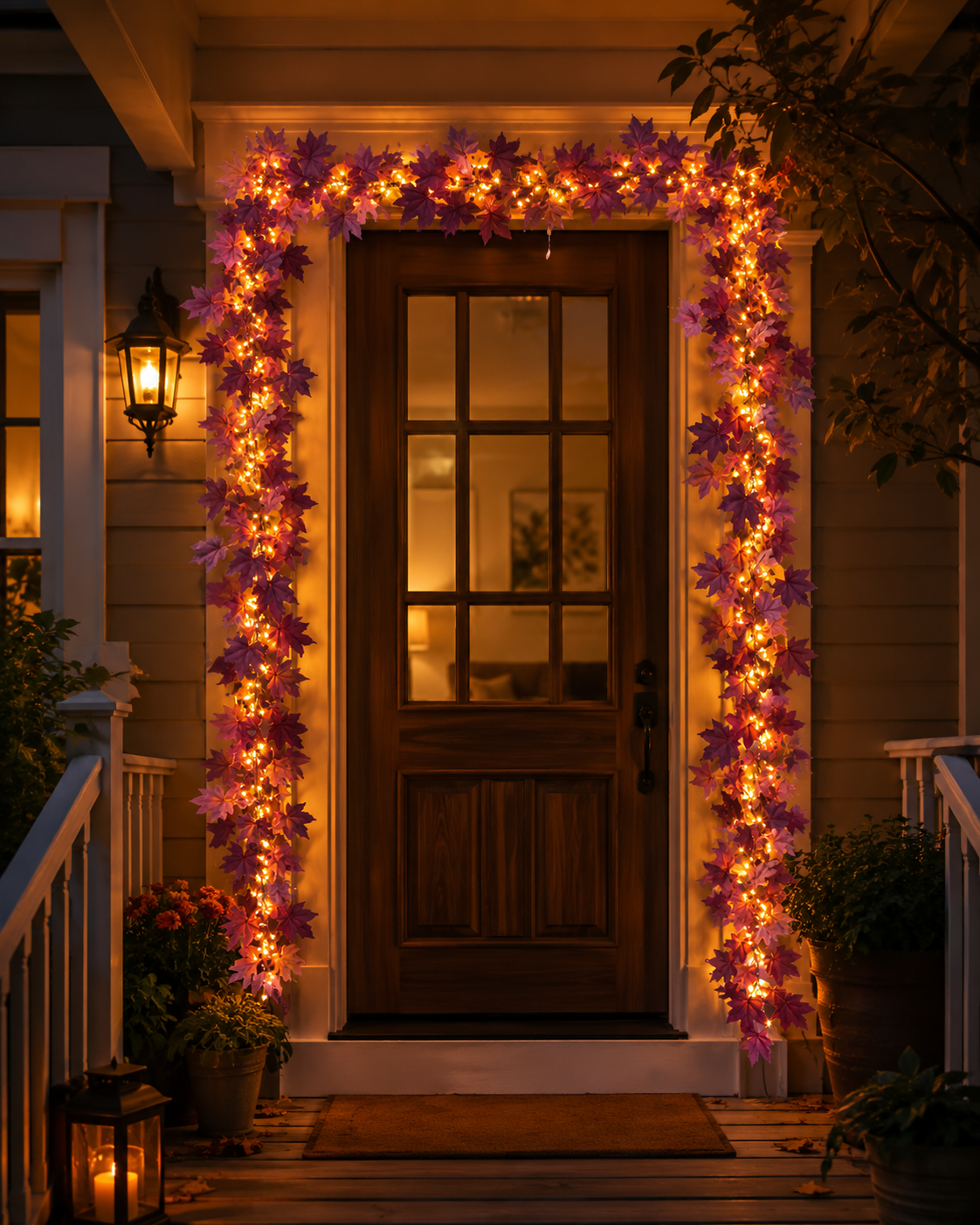 🔥Last Day 50% OFF🍁Artificial Fall Harvest Wreath - Indoor & Outdoor Home Decor