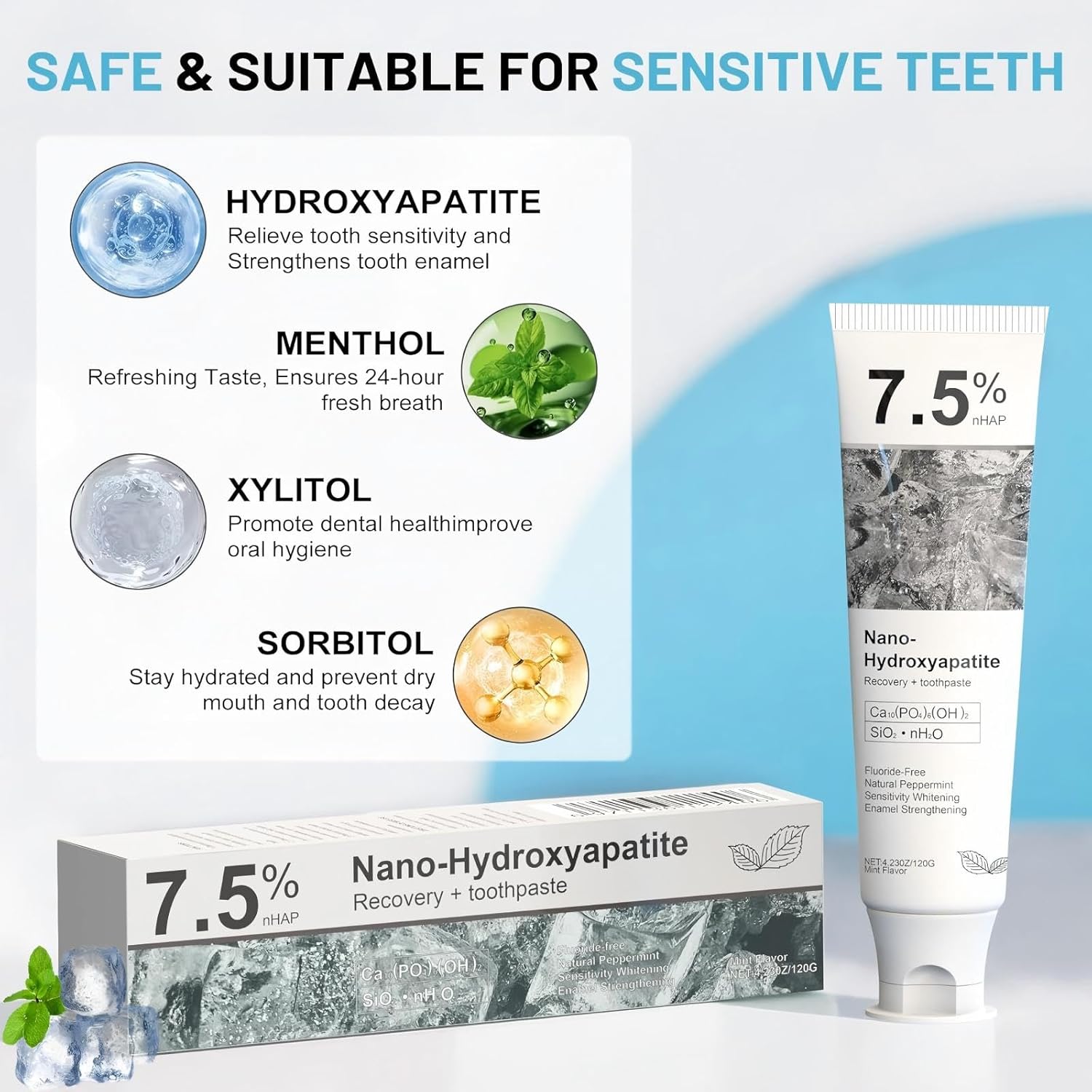 🔥 LAST DAY FOR DISCOUNT | Relieve Tooth Sensitivity With Hydroxyapatite Toothpaste
