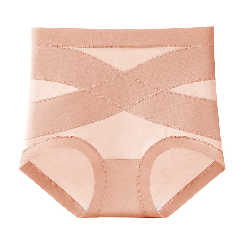 High-Waist Cross Compression Shaping Panties （6 Pack）