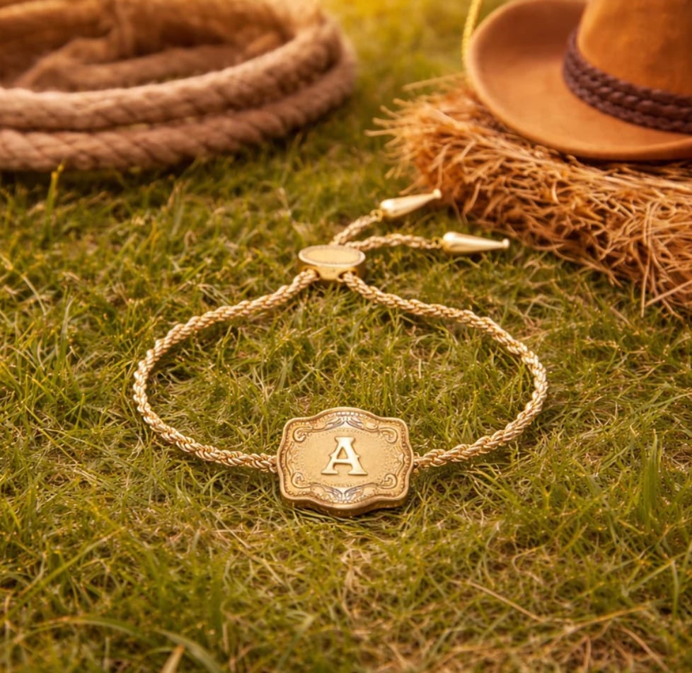 🔥Last day 50% off western style adjustable initial country bracelet