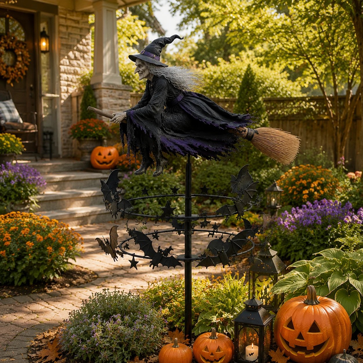 🔥Last Day 50% OFF 🧙‍♀️ The Enchanted Witch Garden Wind Spinner
