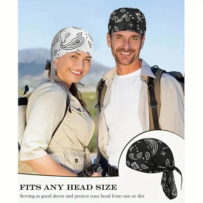 🧢 Paisley Cooling Durag Cap Breathable Headscarf for Waves & All-Day Comfort ✨