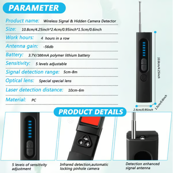 【protecting Your Privacy】 Hidden Camera Detectors, Gps Tracker Detector And Rf Signal Scanner, Find Out Hidden Gps Trackers