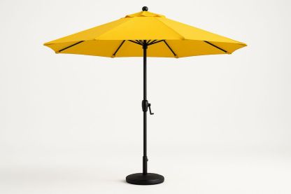 Yellow Polyester Outdoor Umbrella 3m Diameter with Aluminium Frame-Sandviewsy