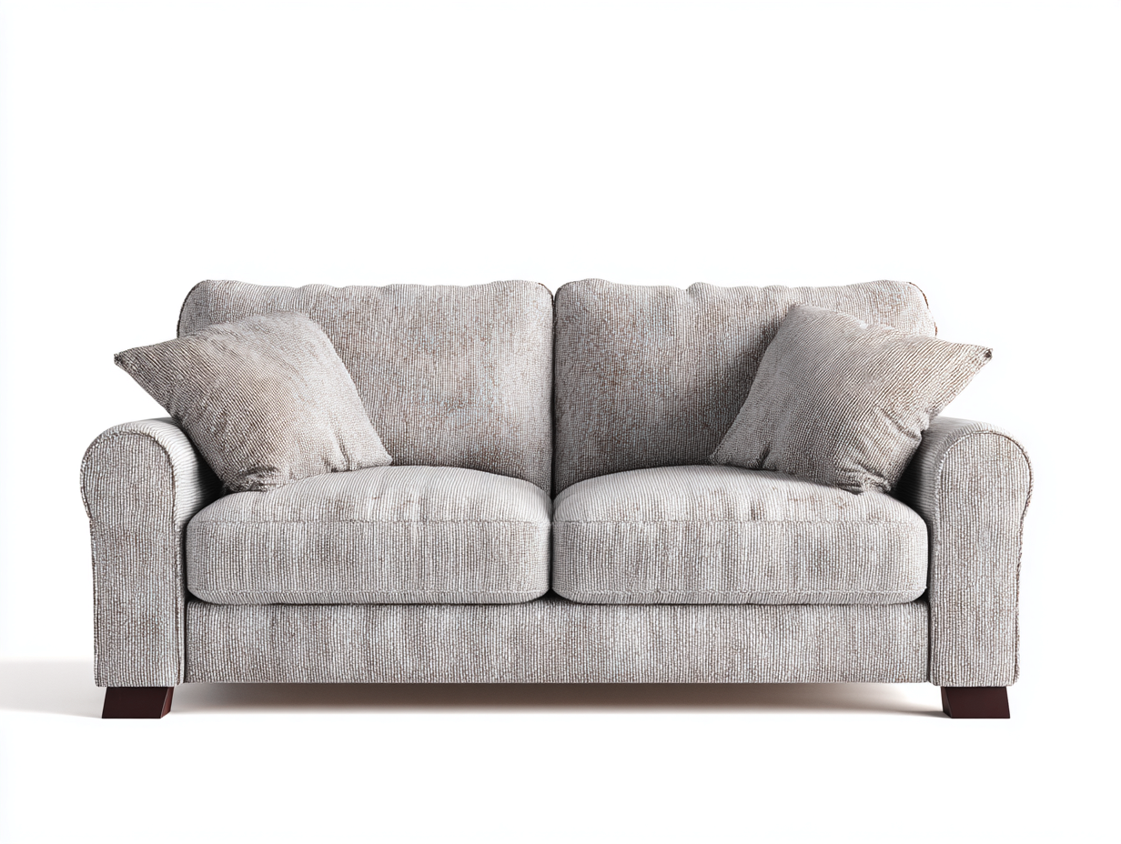 Canapé 2 places en tissu 175x92x86 cm – beige – style contemporain-Homelyilo