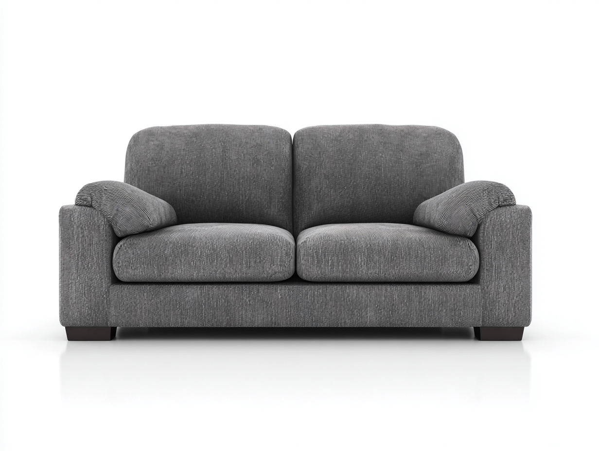 Canapé 2 places en tissu 170x90x85 cm – gris – style moderne-Homelyilo