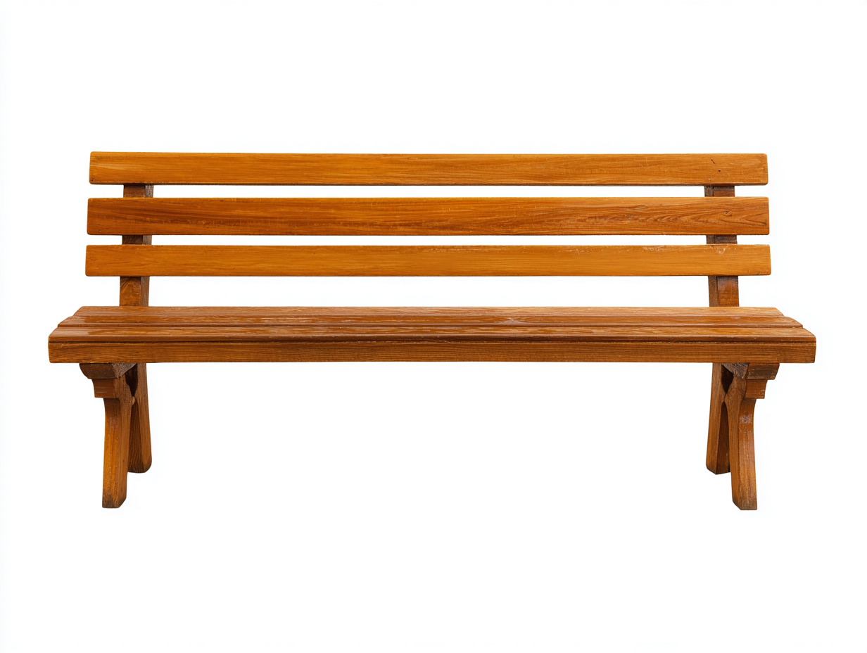 Banc de jardin en bois massif 150x60x85 cm – marron – assise extérieure avec dossier au style classique-Homelyilo