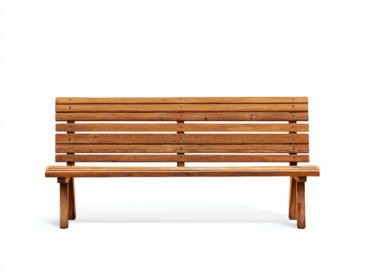 Banc de jardin en bois 150x50x85 cm – marron – style naturel-Homelyilo