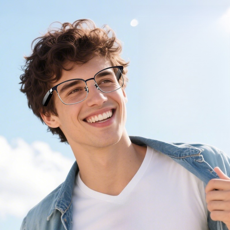 Gafas inteligentes con zoom y cambio de color: Traducción por IA en tiempo real, navegación AR y cámara 4K en fibra de carbono
