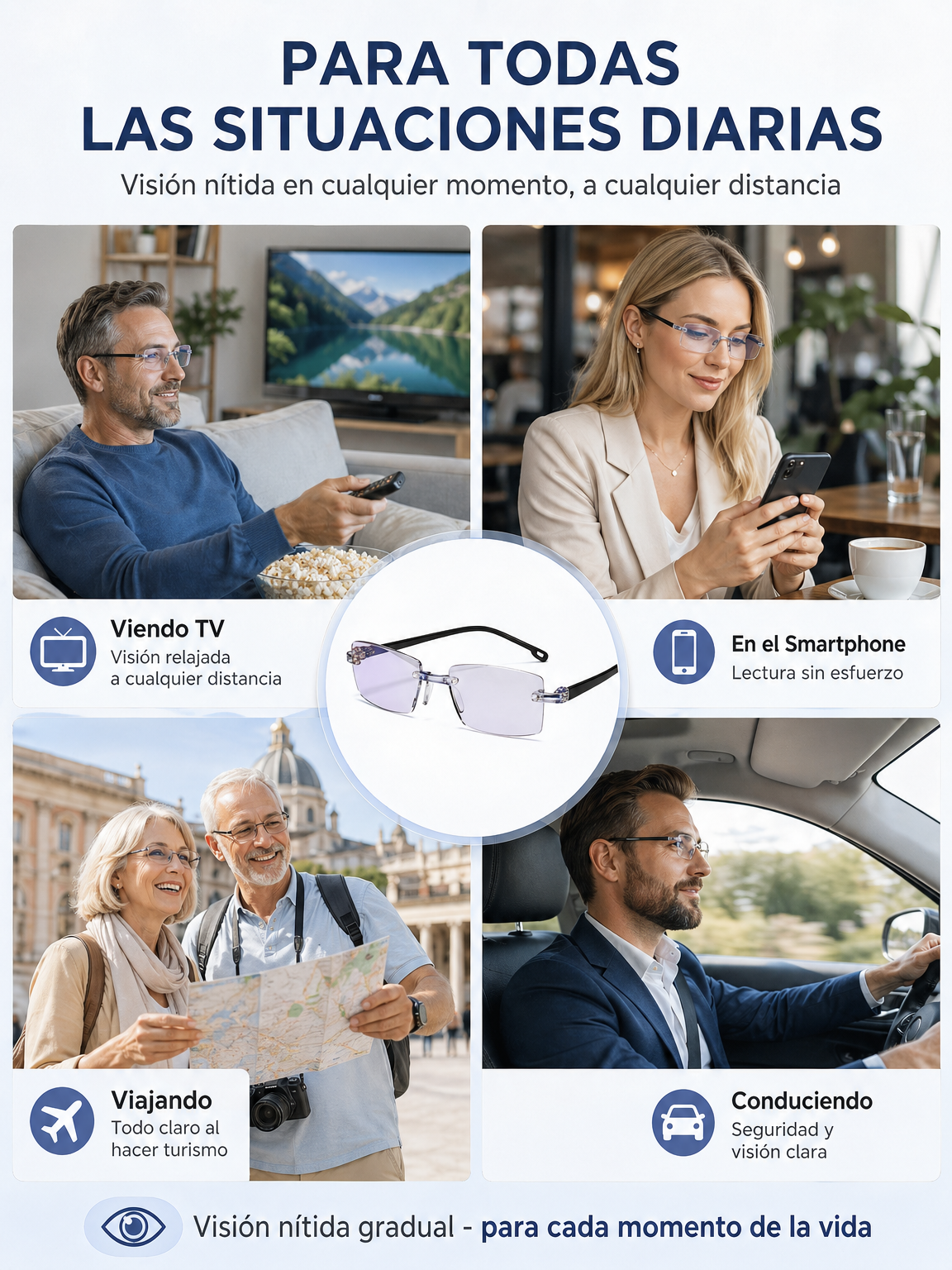 Las gafas que te acompañarán toda la vida: Ultraligeras y con autoenfoque