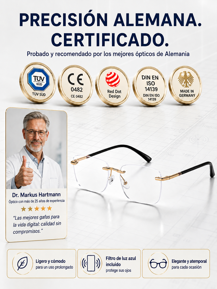 👓 Ajuste en tiempo real – ¡Sin necesidad de cambiar de micas! Gafas de lectura sin montura con corte de diamante y protección contra luz azul - Selección de marca