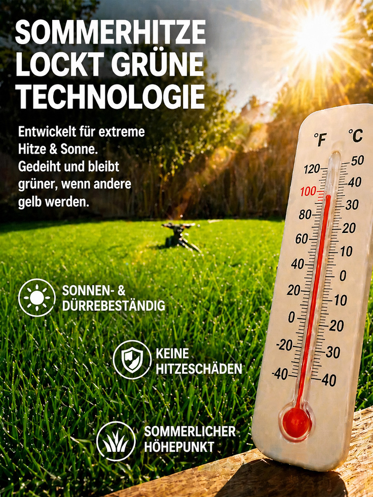 Premium Vier-Jahreszeiten Rasensamen (7 Tage 99% Keimung) – Selbstheilend & Dicht