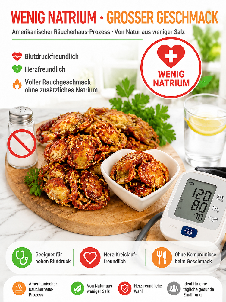 [50% Rabatt + 1+1 Gratis] Wilde Norwegische Knusper-Krabben – High Protein, Pikant & Fettfrei (Verzehrfertig)
