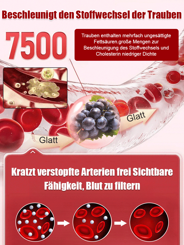 Queen Nina-Trauben mit natürlichem Weinaroma