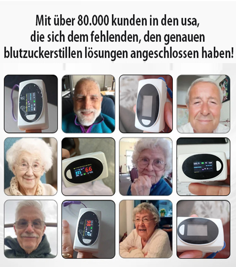 【Kein Stechen, Genauigkeit 99%】Fortschrittliches Blutzuckermessgerät