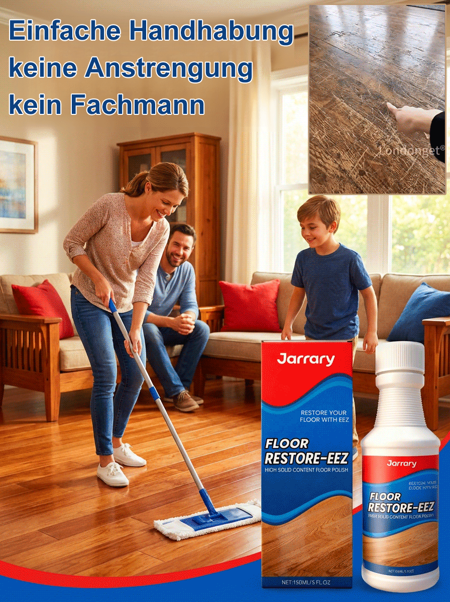 【Altes Zuhause wird neues Zuhause】Holzboden-Reparatur- und Poliermittel