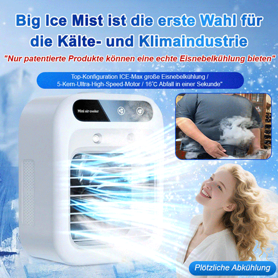 Personal Space Cooler: Tragbarer USB Ventilator mit Kühl- und Entfeuchtungsfunktion (3 Geschwindigkeiten)
