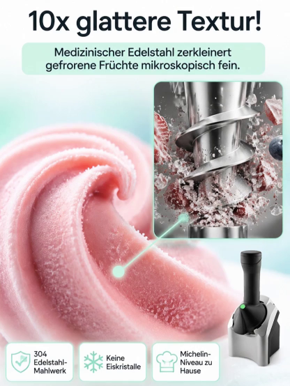  100% Natürlicher Fruchteisbereiter (Eis ohne Zucker in 60 Sek.)