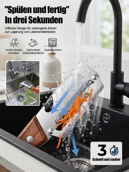 👍【3-in-1 Küchen-Multitool】Profi-Sparschäler aus Edelstahl – Schälen, Schneiden & Flaschenöffner in Einem