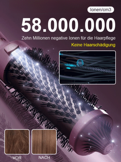 Salon-Qualität Negativ-Ionen-Lockenstab | Dauerhaft Haarschonend | 3 Jahre Garantie
