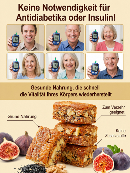 👍[50% Off] Premium 3-in-1 Feigen-Walnuss-Sesam Riegel | 100% Natur & Vegan
