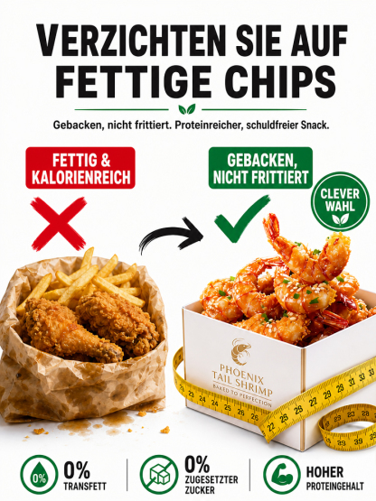 🔥 Verzehrfertige Premium Wildfang Goldene Garnelen | High-Protein & Ohne Reue & Michelin-Geschmack