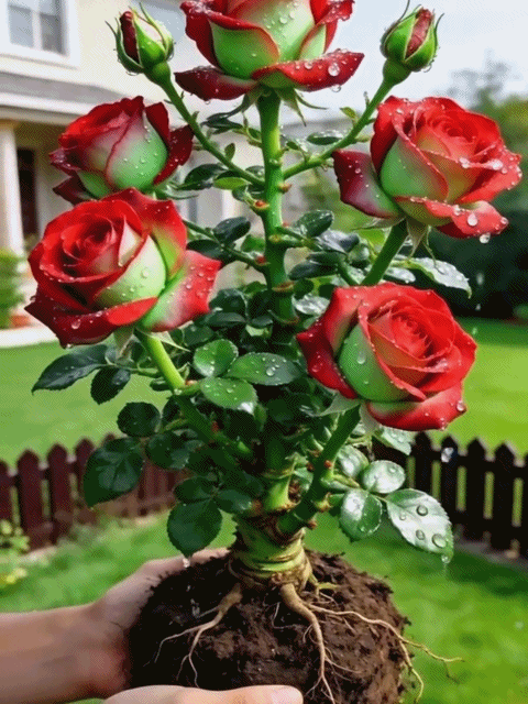 Ganzjährig blühende alte, duftende Rosenpflanze