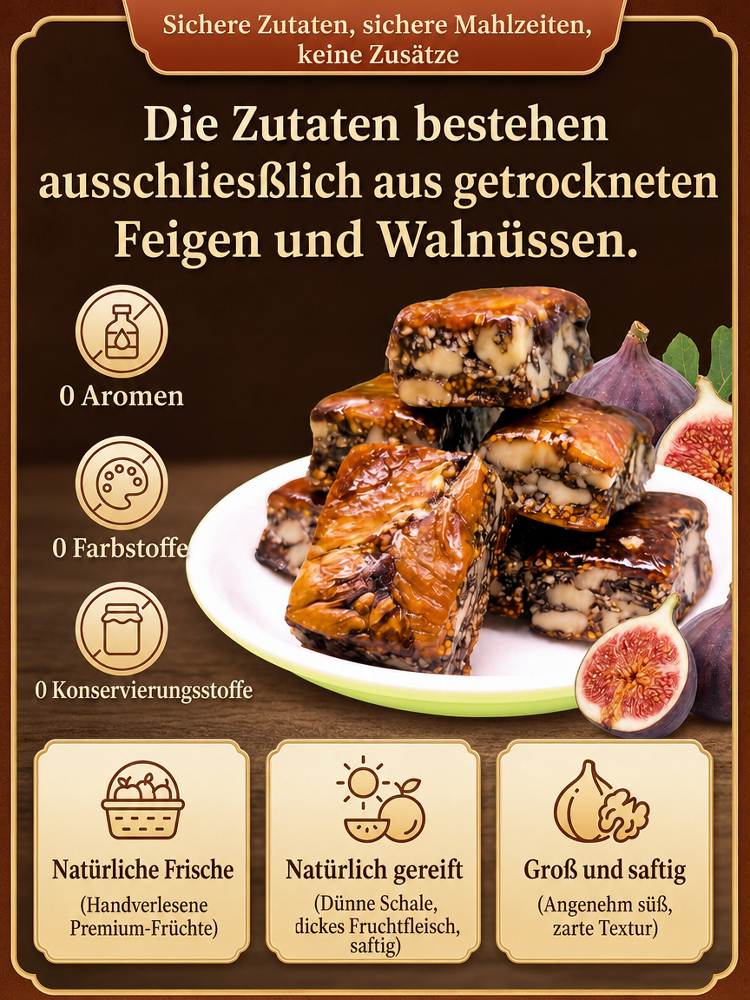 👍[50% Off] Premium 3-in-1 Feigen-Walnuss-Sesam Riegel | 100% Natur & Vegan