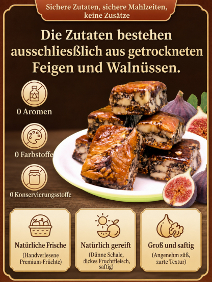👍[50% Off] Premium 3-in-1 Feigen-Walnuss-Sesam Riegel | 100% Natur & Vegan