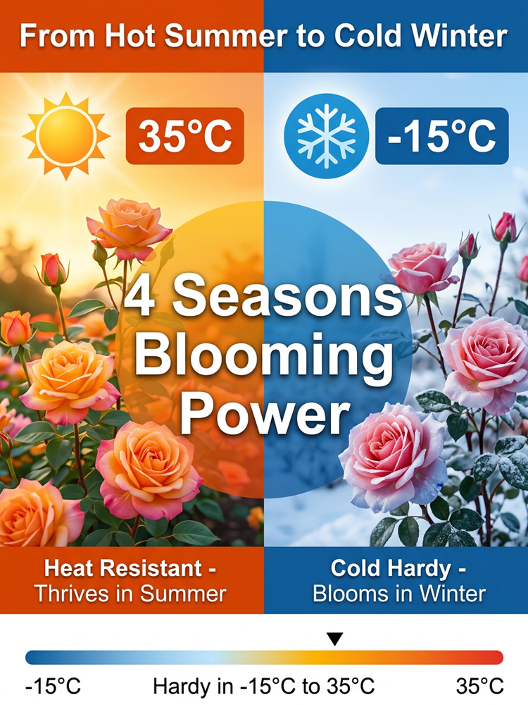 Ganzjährig blühende alte, duftende Rosenpflanze