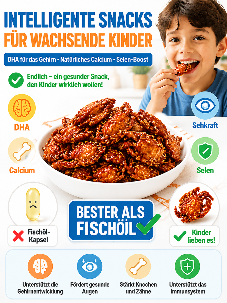[50% Rabatt + 1+1 Gratis] Wilde Norwegische Knusper-Krabben – High Protein, Pikant & Fettfrei (Verzehrfertig)