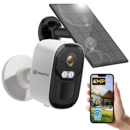2K Security Cameras Wireless Outdoor,No Subscription Required, Dual-Band 2.4G/5G WiFi, AI Motion Detection Siren Alarm, 2-Way Audio, Full-Color Night Vision, 3-Month Battery Life (Standard B)