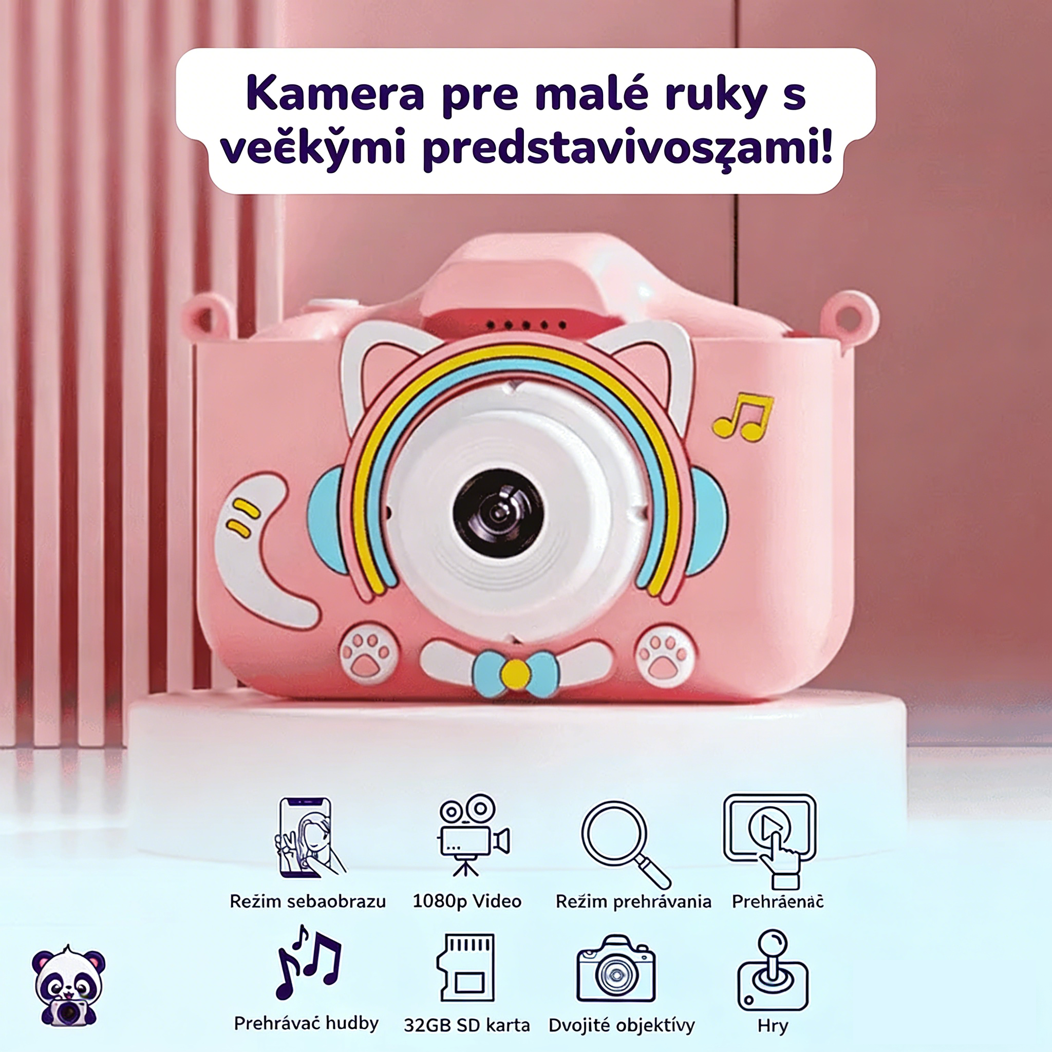 Detský fotoaparát s tlačou